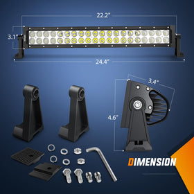 Nilight close-up of side mounting bracket demonstrating secure attachment and durability
