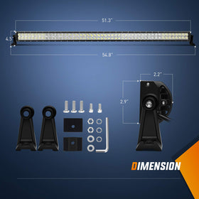 Nilight side mount bracket close-up showing secure mounting benefit