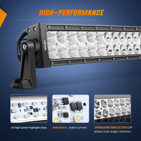 Nilight side-mount bracket detail showing sturdy mount and vibration resistance benefit