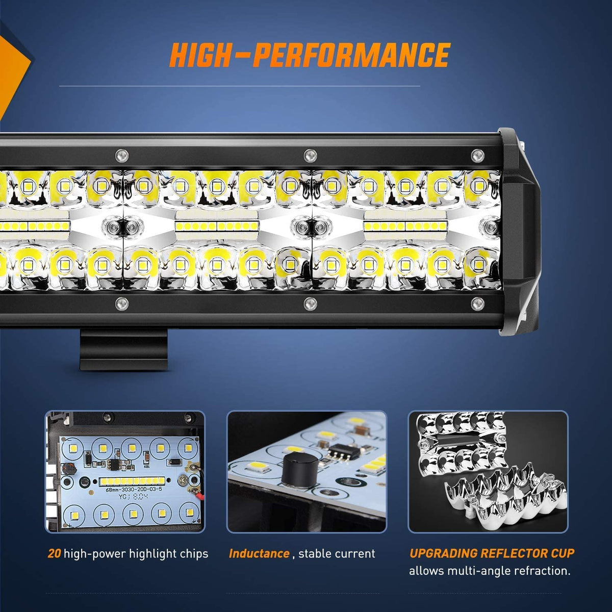 Nilight side profile with adjustable mounts showing secure installation advantage