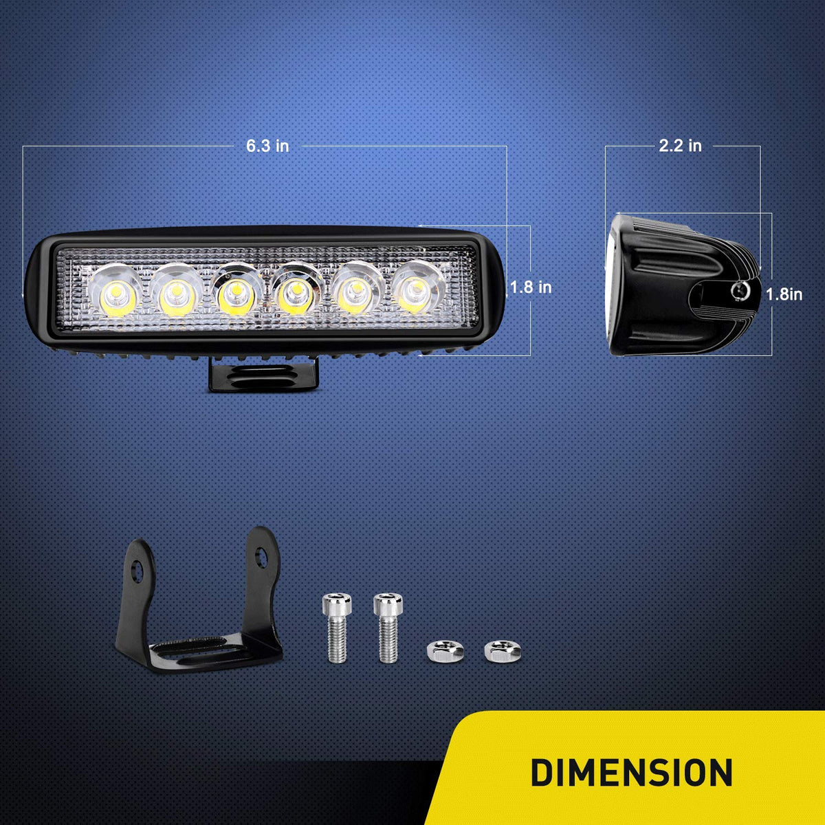 Nilight side profile highlighting 6063 aluminum housing and durable finish