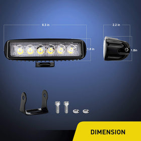 Nilight side profile highlighting 6063 aluminum housing and durable finish