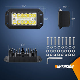 Nilight side profile showing shallow depth and easy installation benefit