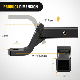 Nilight side profile highlighting 4-inch drop and 3-inch rise benefit