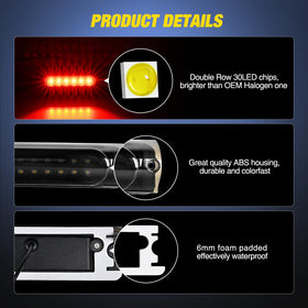Nilight side profile showing durable housing and low-profile fit for OEM look
