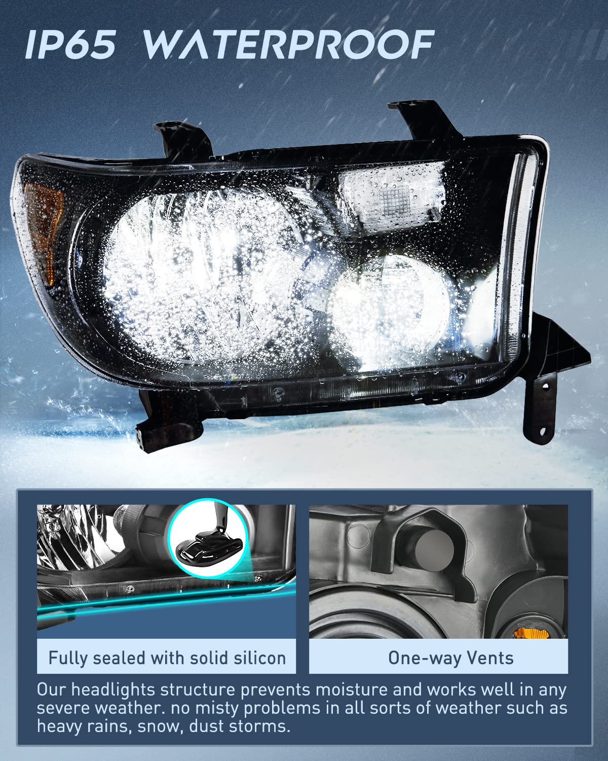 Nilight side profile with mounting points for easy bolt-on fit