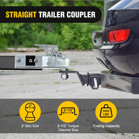 Nilight side profile mounted on 2.5 inch tongue demonstrating compatibility
