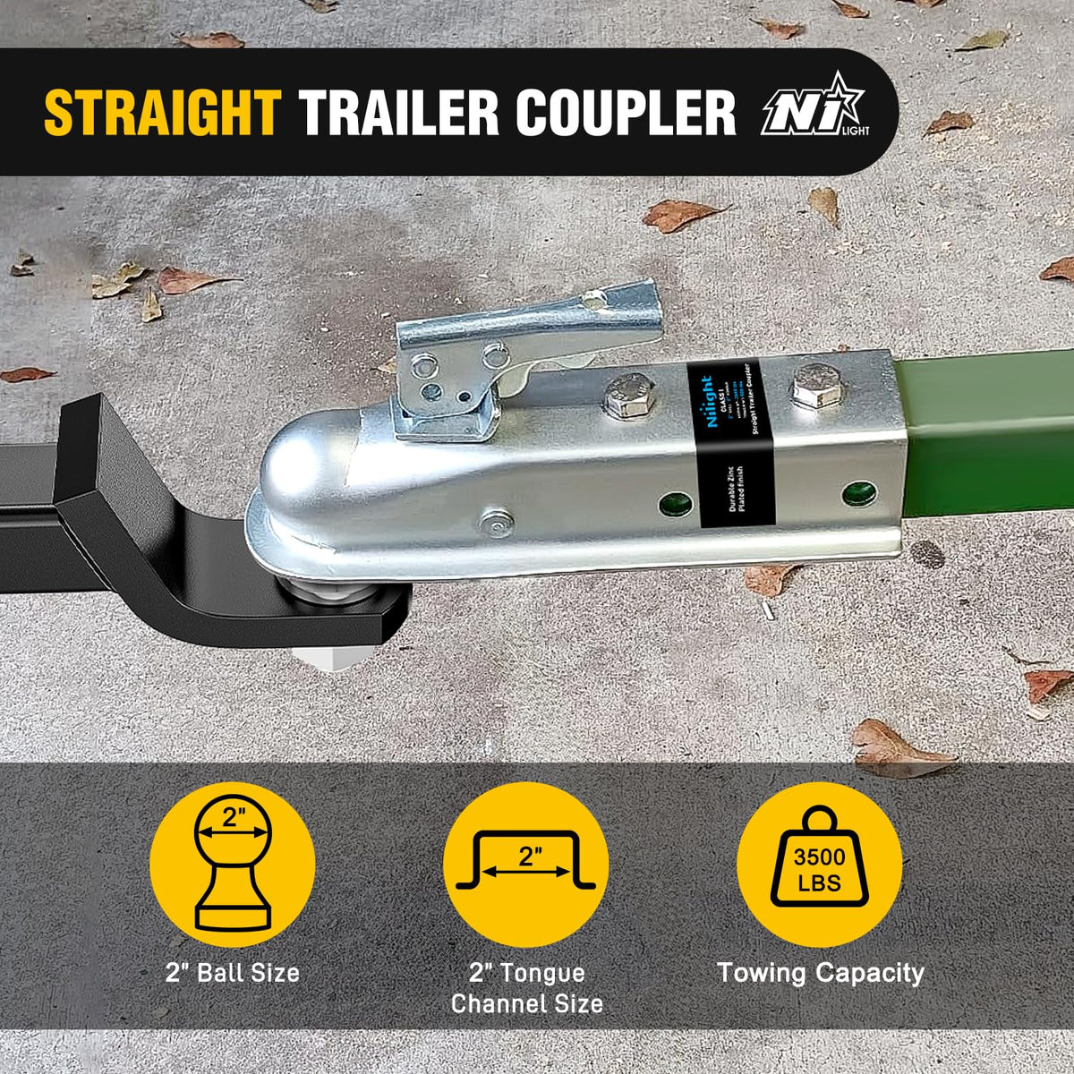 Nilight side profile showing 2-inch socket for precise fit
