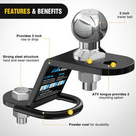 Nilight side profile showing 3-inch rise/drop for improved ground clearance and flexibility