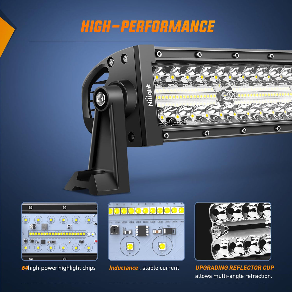 Nilight side profile showing heat sink for faster cooling