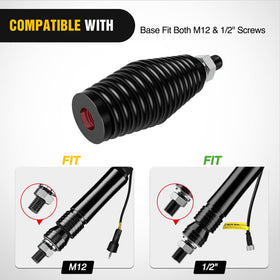 Nilight side profile showing M12*30 thread for reliable threaded attachment