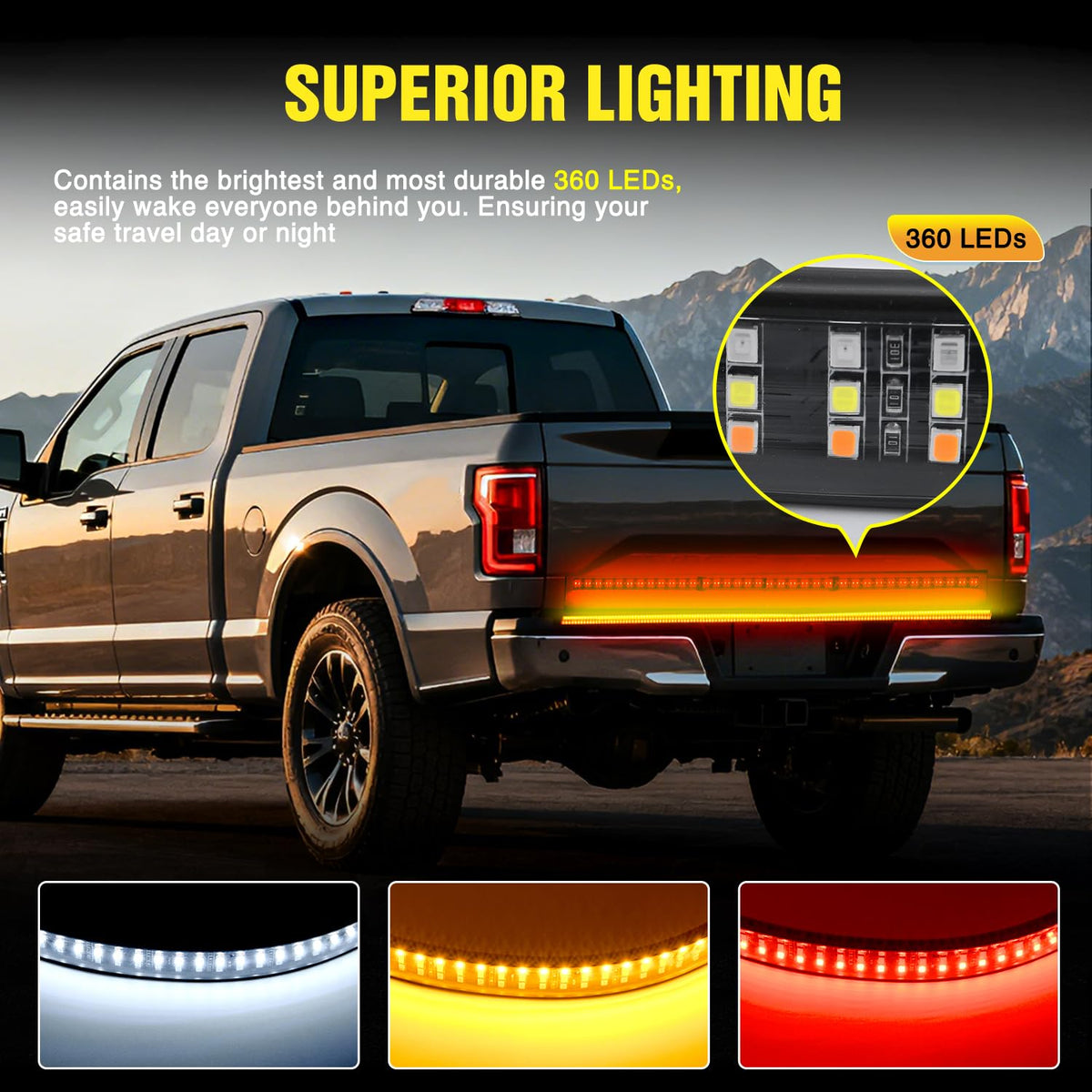 Nilight side profile in water showing IP67 protection for weather resistance