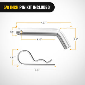 Nilight side profile showing the 2" drop and solid steel construction