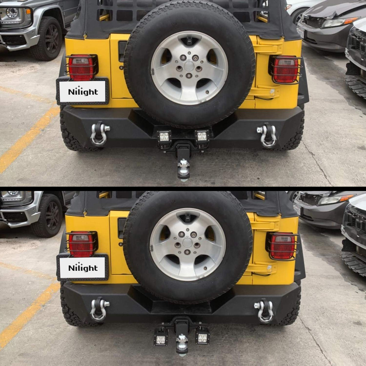 Nilight side profile showing clearance measurement for easy installation
