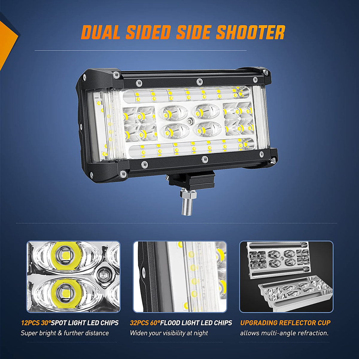 Nilight side emitter detail highlighting lateral coverage benefit