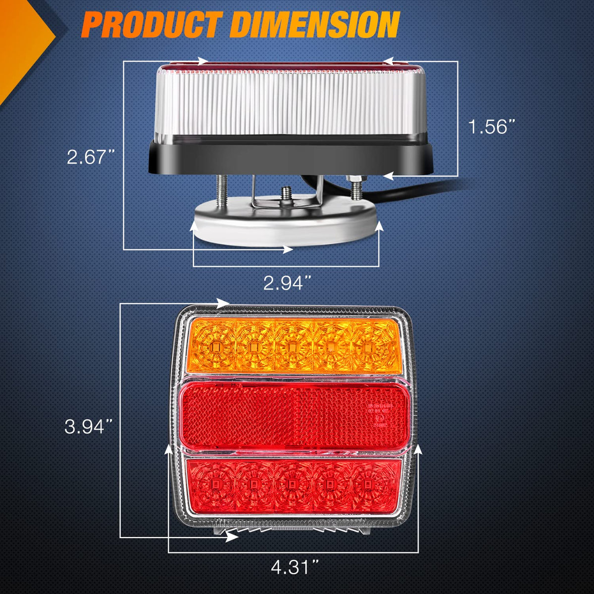Nilight side-by-side size comparison showing compact design and portability