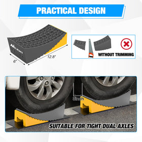Nilight ramp next to hand for scale showing compact size and portability