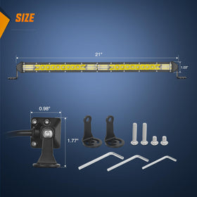 Nilight light bar installed on truck roof demonstrating improved road illumination and durable mount