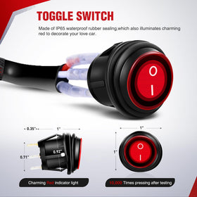 Nilight spade connectors and blade fuses displayed, enabling quick secure connections