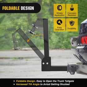 Nilight spare tire mounted on trailer demonstrating stable transport and clearance