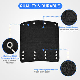 Nilight stainless steel springs and grommets detail for secure attachment