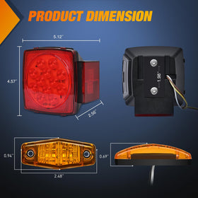 Nilight close-up of square combination light showing LED array and durable housing for consistent signaling