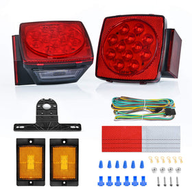 Nilight square light front view showing integrated functions and easy mounting benefit