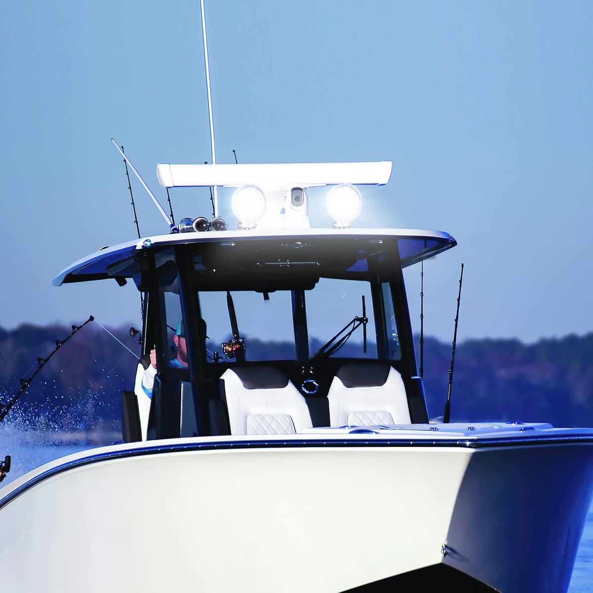Nilight stainless steel bracket close-up showing corrosion resistance for long-term marine use benefit