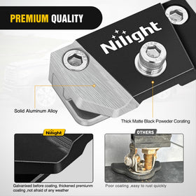 Nilight stainless hardware kit visible with bolts and nuts for corrosion resistance