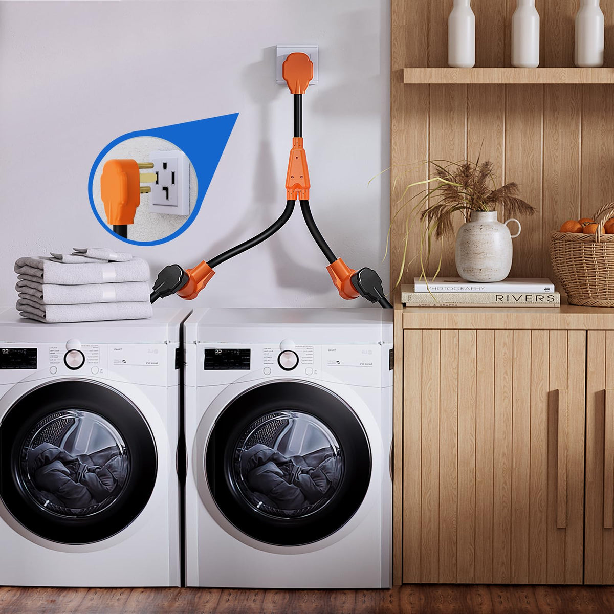 Nilight storage coiled cord showing compact, tangle-free organization