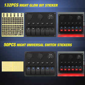 Nilight rocker switch and label detail for clear circuit identification