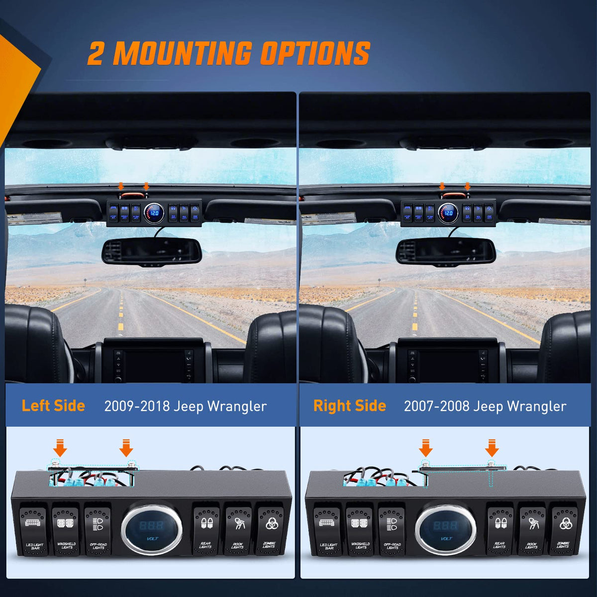Nilight rocker switch side profile highlighting durable switch construction