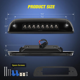 Nilight size comparison with ruler, accurate fit and installation clarity