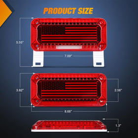 Nilight side profile of tail light highlighting low-profile mounting advantage