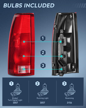 Nilight taillight lens close-up showing clear brake light visibility