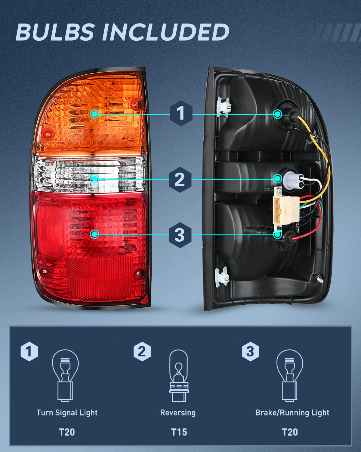 Nilight close-up of taillight lens highlighting clarity and durability
