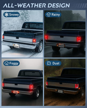 Nilight taillight next to ruler illustrating correct size and fitment