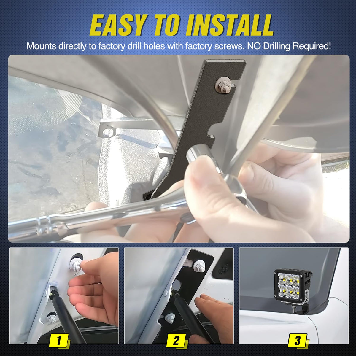 Nilight textured black matte finish close-up showing corrosion resistance benefit