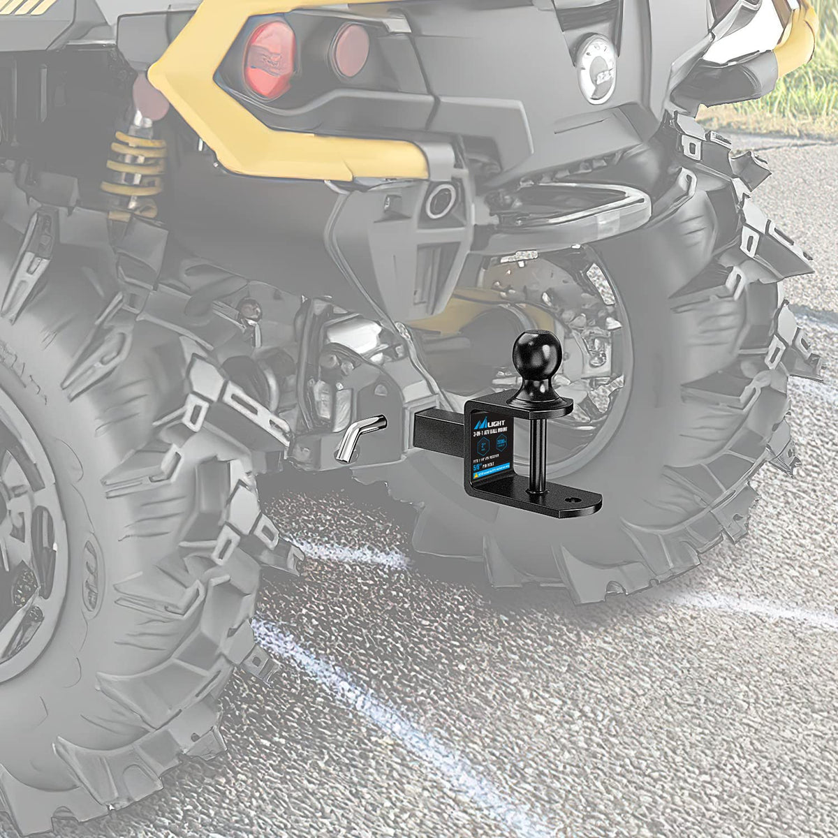 Nilight textured black powder coat close-up, corrosion-resistant finish