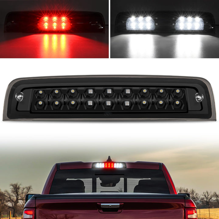 Nilight front view of third brake light showing lens and mounting for clear replacement benefit