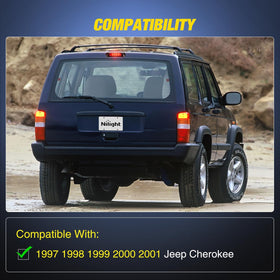Nilight installed at night on Jeep highlighting improved rear visibility