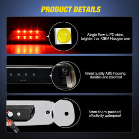 Nilight third brake light mounted on Jeep Cherokee demonstrating direct fit
