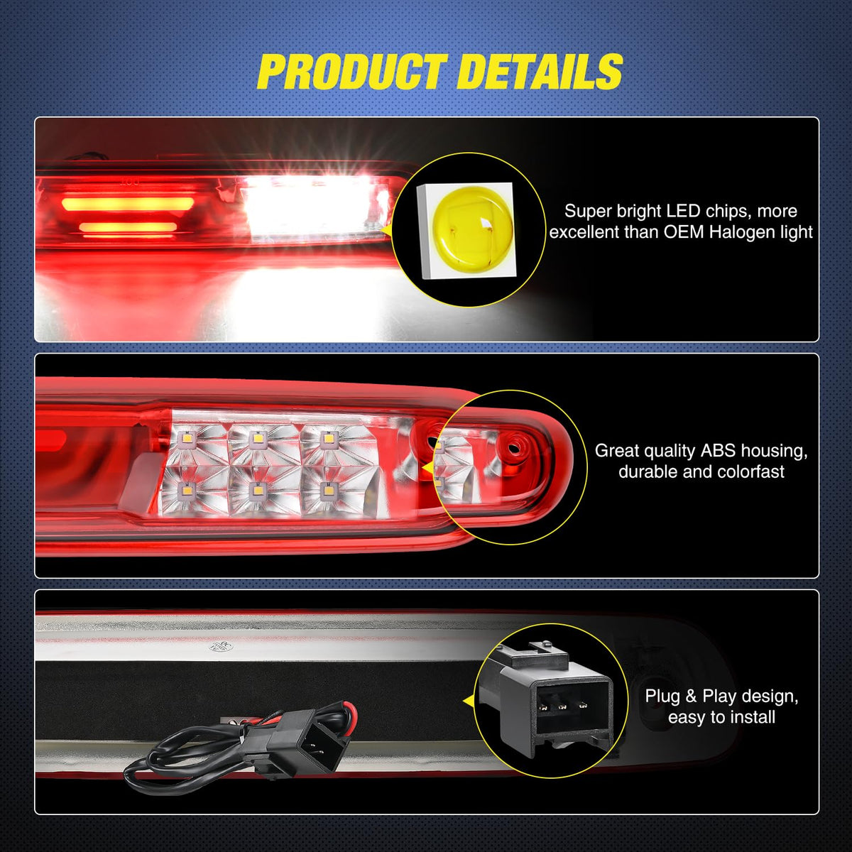 Nilight mounted on Silverado rear showing seamless vehicle integration and safety