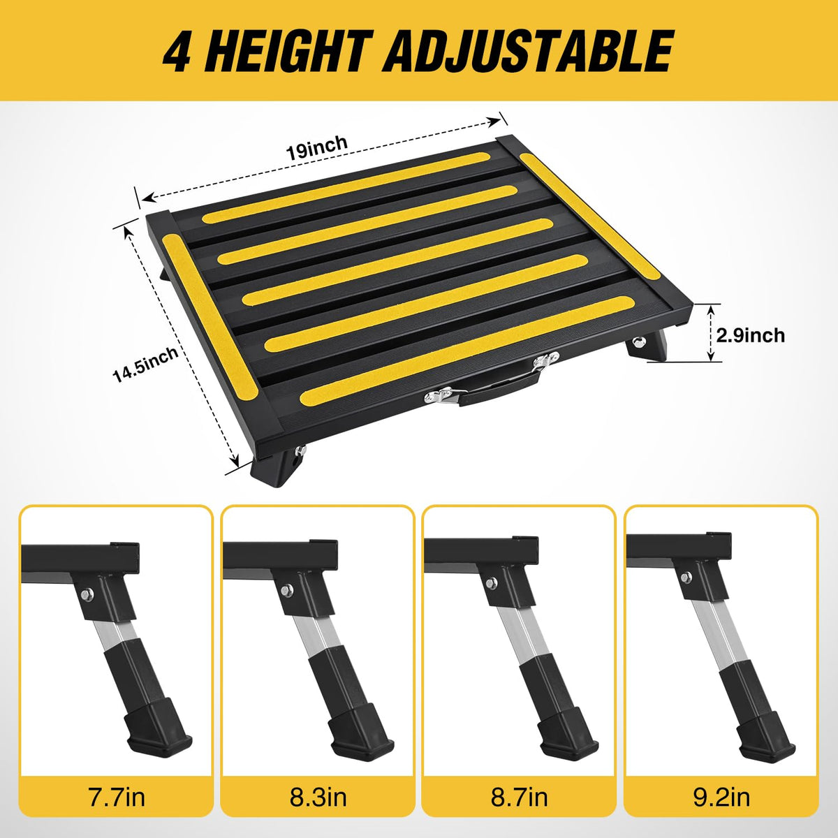 Nilight close-up of anti-slip top platform for secure footing benefit