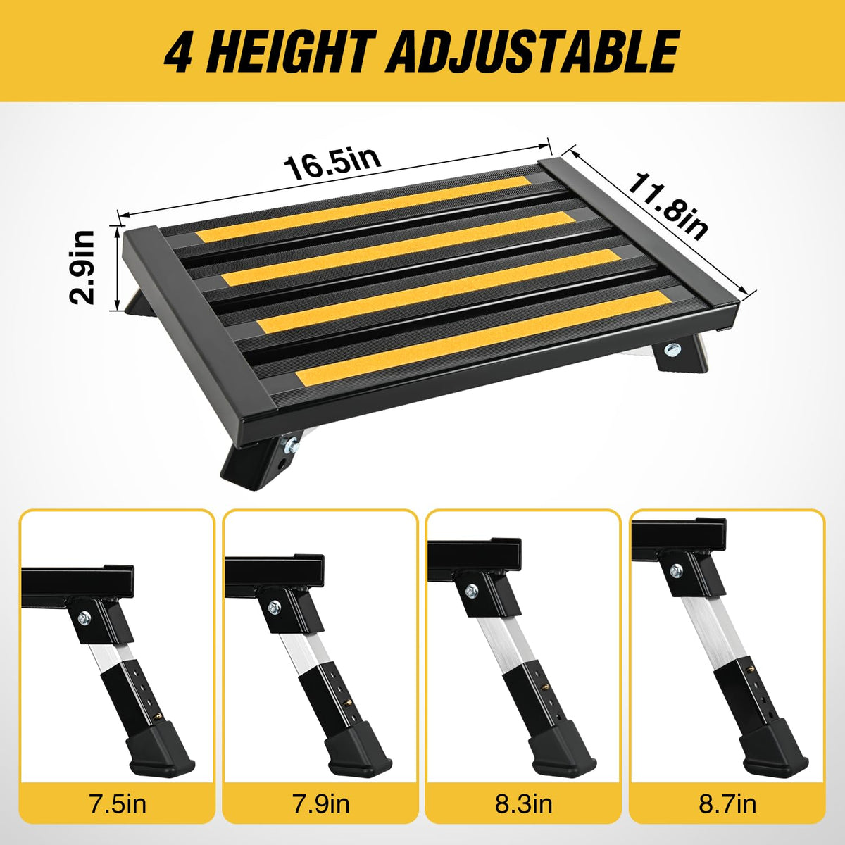 Nilight textured top surface providing anti-slip footing for safety
