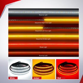 Nilight TR-04 sequential amber turn signal in action to clearly indicate direction