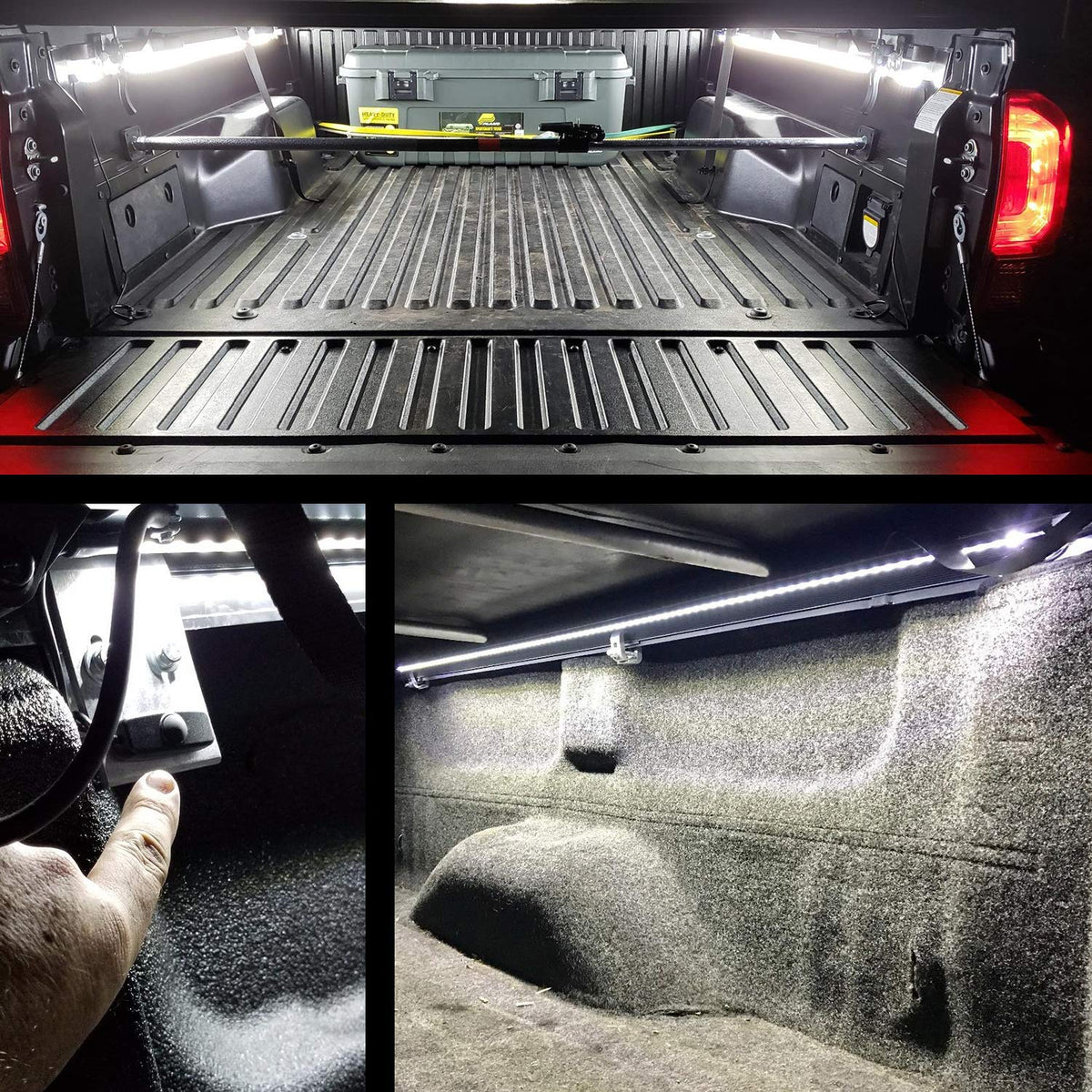 Nilight TR-05 illuminating an RV awning showing practical outdoor use