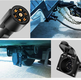 Nilight trailer connected lifestyle shot showing safe towing and confidence on road