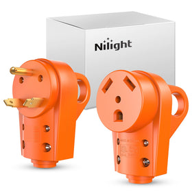 Nilight front view of TT-30P and TT-30R showing plug faces and secure fit benefit