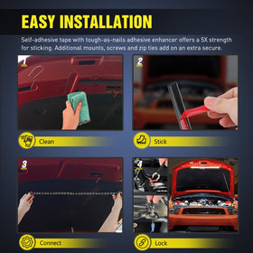 Nilight installed in an engine bay demonstrating improved visibility for inspections and repairs